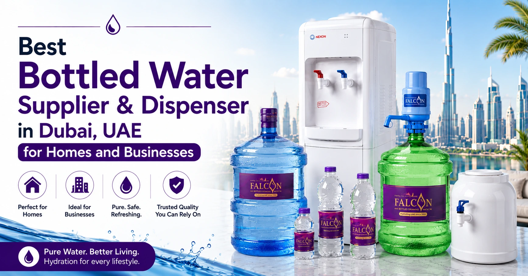 Best Bottled Water Supplier & Dispenser in Dubai for Homes and Businesses