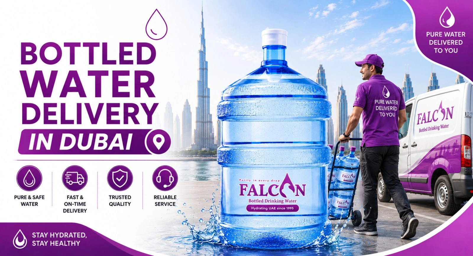 Bottled Water Delivery Near Me in Dubai