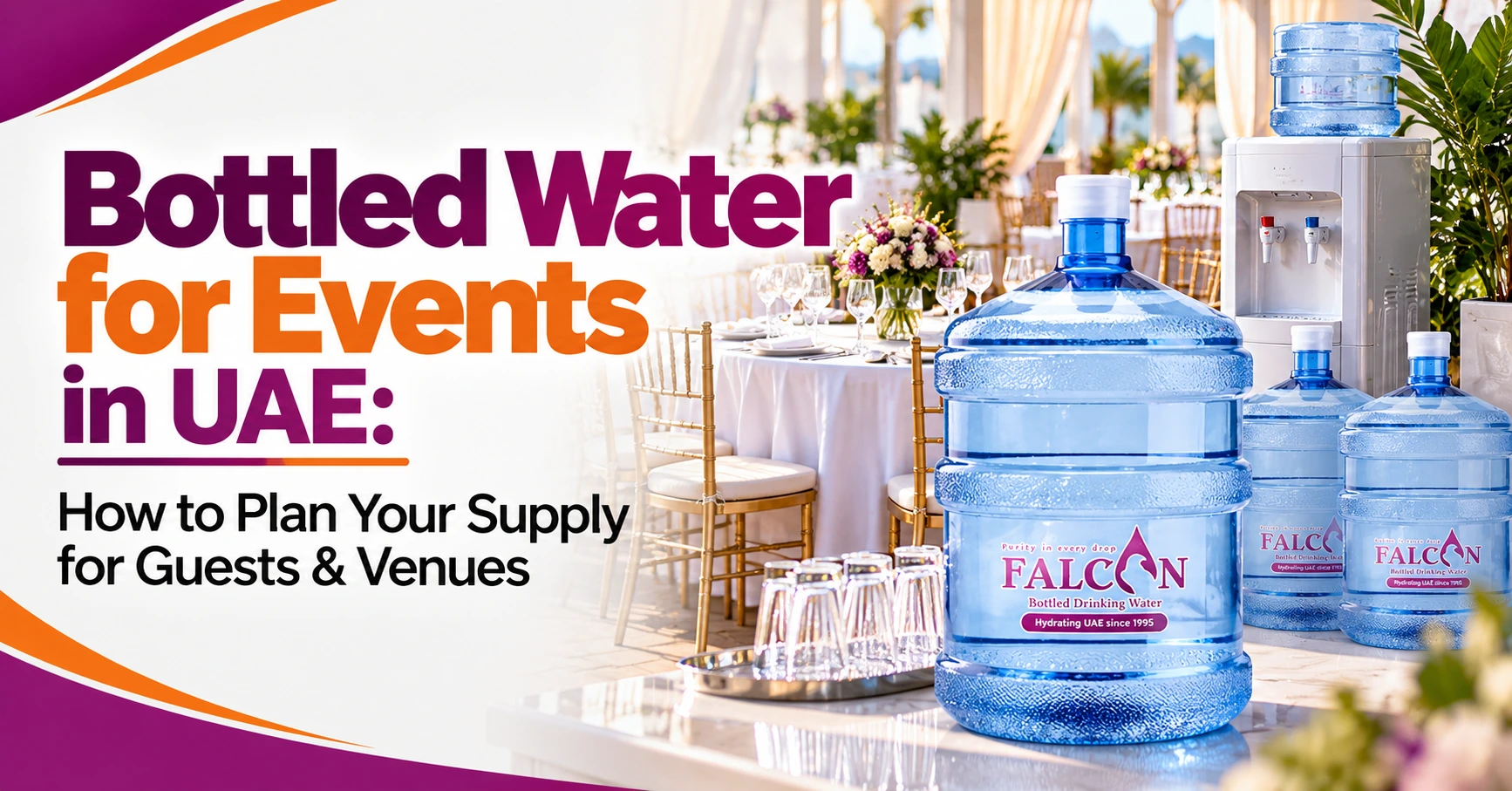 Bottled Water for Events in UAE